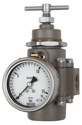 Produktbild von Riegler Edelstahl-Guss-Druckregler, 1.4401, BG 1, G 1/4, 1,7 - 17,5 bar