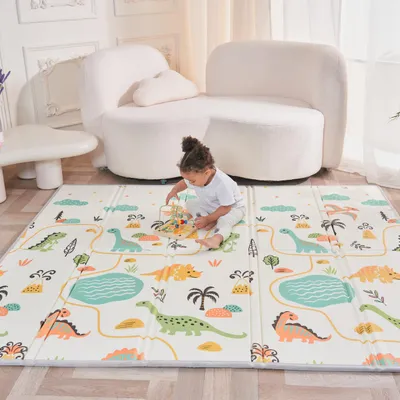 Produktbild von Krabbelmatte Baby Faltbar Spielmatte Kinder Spieldecke 150x180x1cm Krabbeldecke