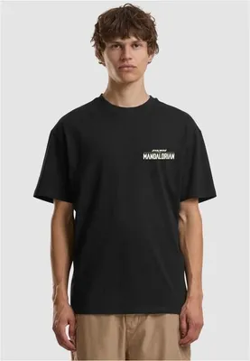 Image de T-shirt pour homme Mr. Tee Star Wars, collection Mandalorian Legacy, coupe ample, couleur noire - taille 3XL