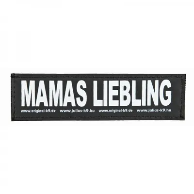 Produktbild von Julius-K9 MAMAS LIEBLING, PET-Kabelstrang mit Klettaufsatz, Hund, Schwarz, Weiß, IDC® Powergeschirr® Größe 1 - 4 IDC® Beltgeschirr Größe 1 - 3 K9® Powergeschirr® Größe..., 160 mm, 50 mm