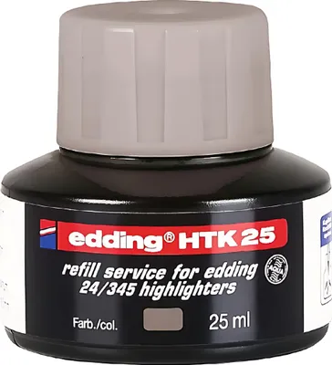 Produktbild von Edding Textmarker Nachfülltinte HTK 25 25 ml grau