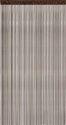 Produktbild von Victoria M. LEONORA Fadengardine, 100 x 245 cm, braun