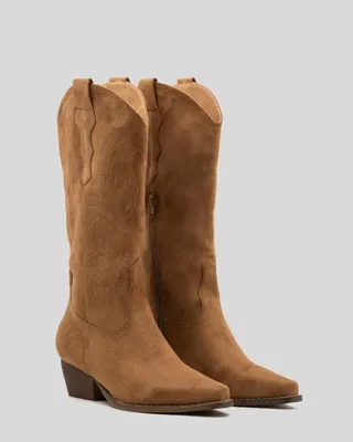 Produktbild von Cowboylaarzen Camel Suedine Stiksels