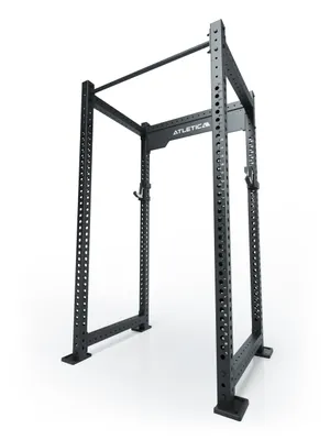 Produktbild von ATLETICA R8 Colored Uprights 226cm | Paarweise | Mit abnehmbaren Gummifüßen & vorgebohrten Löchern für eine Bodenverankerung | Farbe Schwarz