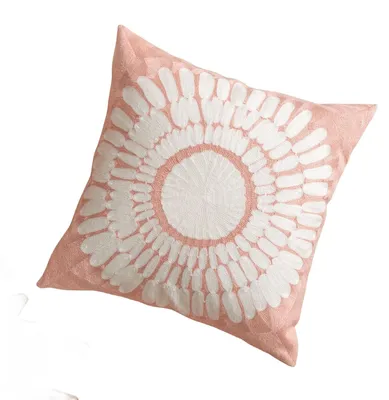Imagen del producto de Funda de cojín rosa, 45x45 cm