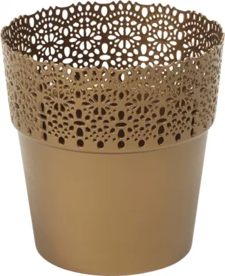 Immagine prodotto di Coprivaso in plastica BELLA oro d12x12cm
