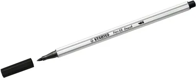 Produktbild von Premium-Filzstift mit Pinselspitze für variable Strichstärken - STABILO Pen 68 brush - 10er Pack - schwarz