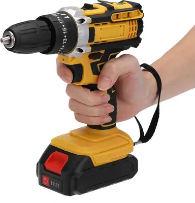 Image de Perceuse-visseuse sans fil - 18 V - 1600 tr/min - Moteur à balais - Sans batterie (Solo) - e CE - Pour le bricolage