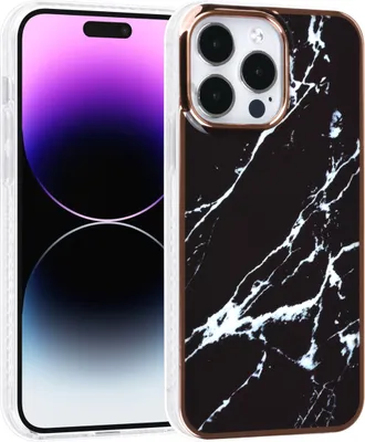 Produktbild von UNIQ Accessory iPhone 14 Pro Max TPU Backcover - Marble Black
