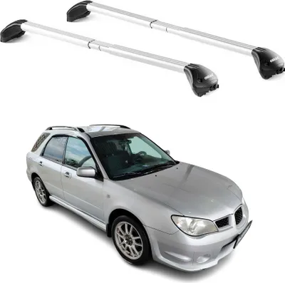 Produktbild von Dachträger für Subaru Impreza Kombi 1992-2011 5 tür 100kg Alu Silber 2x ABE