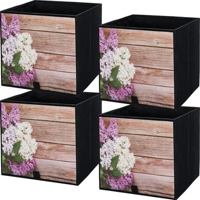 Produktbild von Lavita Storage Box | faltbare Aufbewahrung Boxen 31 x 31 x 31 cm | Schubladen-Organizer Box| Ordnungssysteme für Kleidung | Kleideraufbewahrung & Organisation | Garten | 4 stück