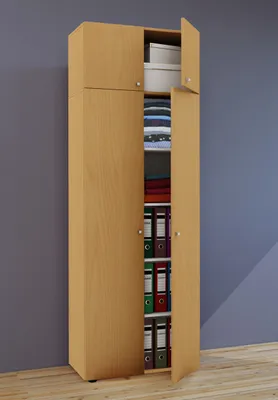 Produktbild von VCM Holz Dielenschrank Mehrzweckschrank Flurschrank Allzweckschrank Vandol SA Höhe 218 cm: Buche