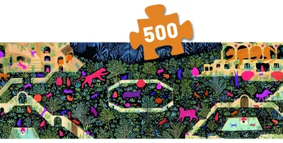 Produktbild von Djeco-Puzzle Gallery: The Kingdom of Cats - 500 Teile