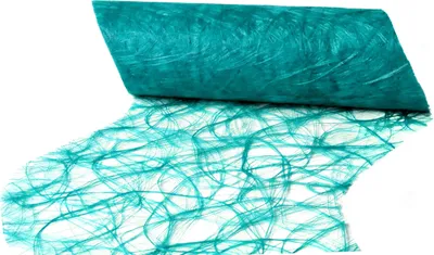 Produktbild von DecoHomeTextil Sizoweb® Wave Tischläufer Tischband The Original from Holland Dekoration Dekor Petrol Türkis 30 cm x 2500 cm