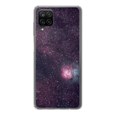 Produktbild von MuchoWow® Handyhülle Schutzhülle Hülle für Samsung Galaxy A12 Universum - Sterne - Rosa - Jungen - Mädchen - Kinder Silikon Softcase Handy Hülle - Bild