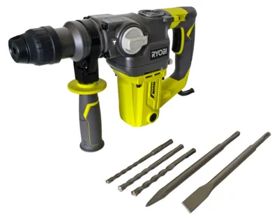 Immagine prodotto di RYOBI RSDS1050-K Martello perforatore 1050 Watt 3,6 J SDS plus + Set di 5 punte e scalpelli + valigetta ( 5133004350 )
