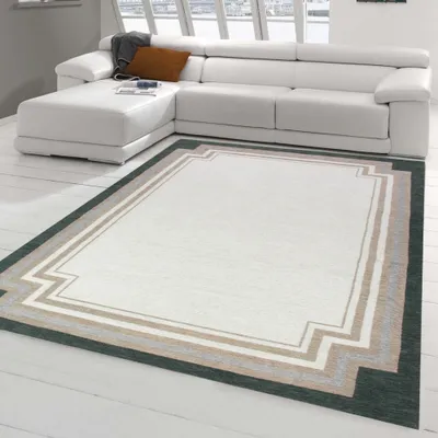 Produktbild von Teppich modern Orientteppich Wohnzimmer Teppich in creme Größe - 120 x 170 cm