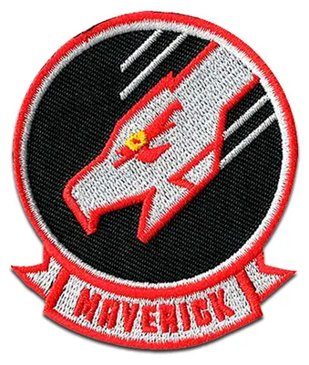 Obrázok produktu pre Comercial Mercera Top Gun Maverick - nažehľovacia nášivka, nažehľovacia obtlačok, nášivka, nášivka, na nažehlenie, veľkosť: 6,5 x 5,6 cm