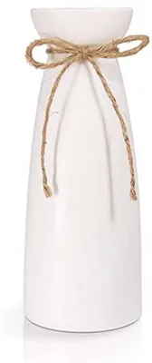Produktbild von Keramische Vase für Pampasgras - Minimalistische Blumenvase für Wohnräume