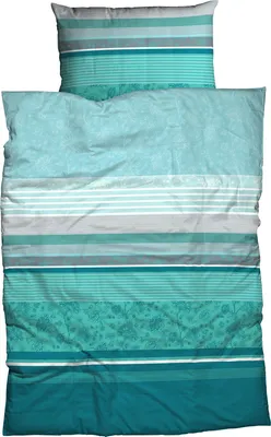 Produktbild von Casatex Bettwäsche Teri" blau 1x 135x200 cm + 1x 80x80 cm"