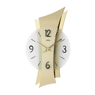 Zdjęcie produktu dla Zegar ścienny nowoczesny 23 x 43 x 6 cm - AMS Model: 9397