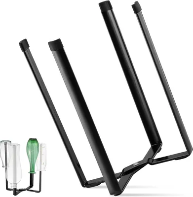 Imagen del producto de Estante de escurreplatos plegable de metal, multifuncional, con soporte para botellas, color , para la cocina