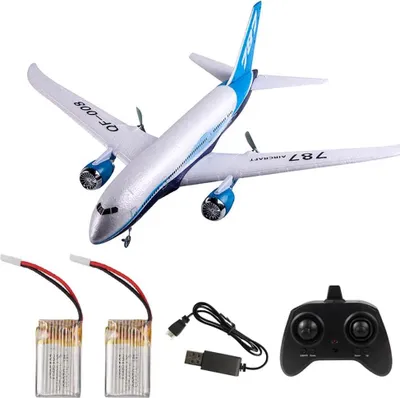 Produktbild von RC Flugzeug - Boeing 787 Segelflugmodell - 55 cm Spannweite - 2,4GHz 3-Kanal - Gyro EPP Schaum - RTF für Anfänger - Ohne LED Lichtleiste
