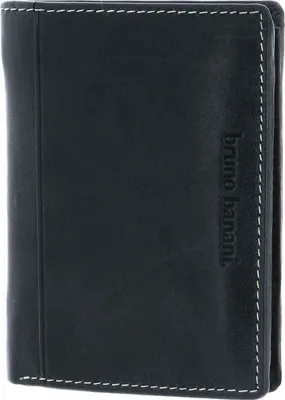 Produktbild von bruno banani Leder Geldbörse Wallet Black schwarz