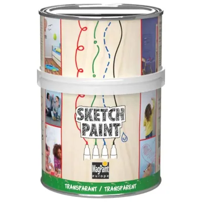 Productafbeelding van MagPaint SketchPaint Transparant glans 500 ml – whiteboardverf voor muur, deur en meubel