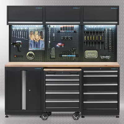 Produktbild von Werkstatteinrichtung PREMIUM 200 cm Eiche