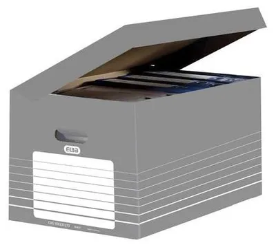 Produktbild von Systemcontainer Tric 345x450x280mm mit Klappdeckel grau Packung mit 10 Stück