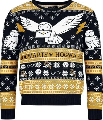 Produktbild von Harry Potter Weihnachtspullover Uni Hedwig multicolor L