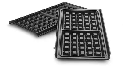 Produktbild von De'Longhi MultiGrill Easy Waffelplatten DLSK155, Zubehör für Kontaktgrill, 2 Ant