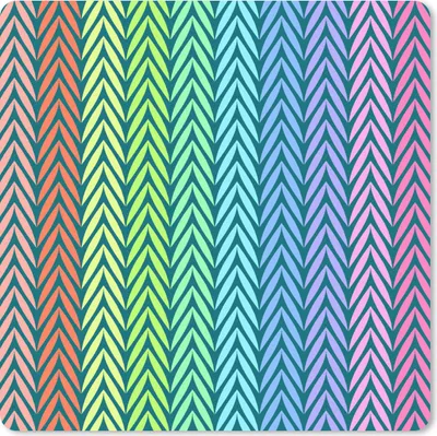 Produktbild von MuchoWow® Mauspad Mousepad Regenbogen - Muster - Pastell 20x20 cm - Mousepads - Maus Mat - Pad - Mausunterlage - Desk Mat - Bureauartikeln
