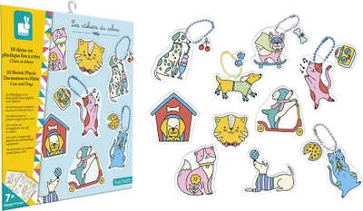 Immagine prodotto di 10 Figurine Decorative In Foglio Di Plastica Termoretraibile
