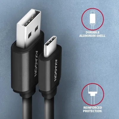 Obrázek produktu pro AXAGON Axagon BUCM-AM10TB USB kabel USB 2.0 0,6 m USB C USB A černý