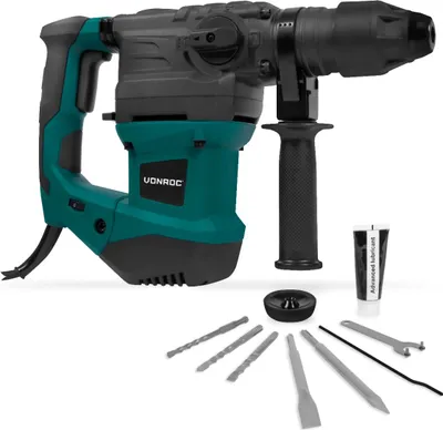 Produktbild von Vonroc Bohrhammer Abbruchhammer 1800W - Hammerbohren [6 Joule], Meißeln