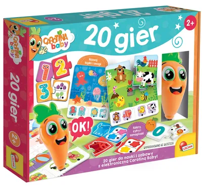 Zdjęcie produktu dla Lisciani Carotina Baby 20 gier edukacyjnych dla dzieci 2+