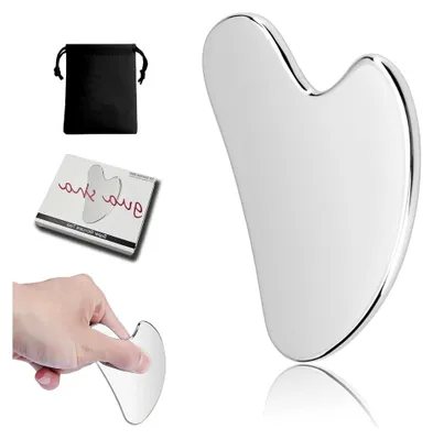 Produktbild von Gua Sha Gesichtswerkzeuge aus Edelstahl