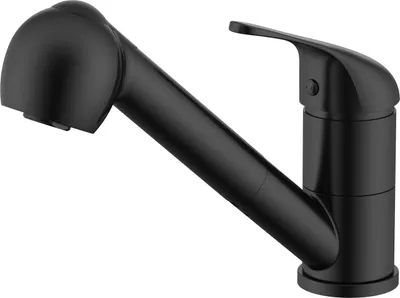 Produktbild von Primaster Einhebel-Spültischarmatur Hamm mit ausziehbarer Handbrause schwarz matt