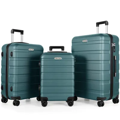 Produktbild von Handgepäckkoffer S/M/L/Set Koffer Hartschale Leicht Reisekoffer ABS Geräumig Haltbar Trolley Handgepäck Große Kapazität