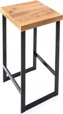 Produktbild von Loft Couchtisch Kleiner Holzhocker Schwarz