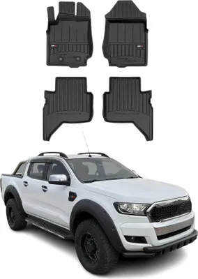 Obrázok produktu pre 2011-2024 Ford Ranger podlahové rohože TPE čierne 4 ks