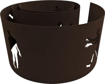 Produktbild von zaun|zu PREMIUM Sichtschutzstreifen mit Motiv Halloween Zombies Braun 2,55m