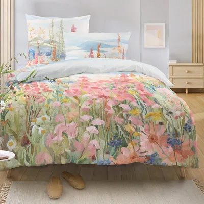 Produktbild von Irisette Mako-Satin Bettwäsche Wave 8689 multi 135x200 cm + 80x80 cm