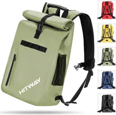 Produktbild von 3-in-1 HITWAY Fahrradtasche Wasserdichte Fahrradtasche 29L Große Kapazität Fahrrad Rücksitz Kofferraumtasche Grün