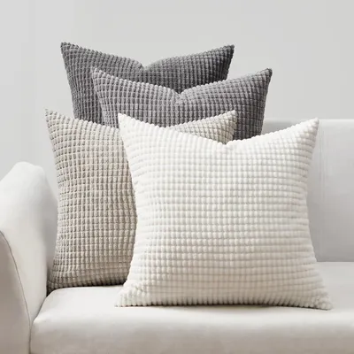 Immagine prodotto di Topfinel copricuscino 45x45 verde set di 4 copricuscini decorativi in velluto a coste