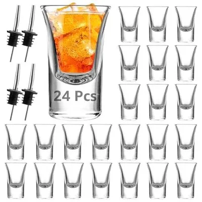 Zdjęcie produktu dla Kieliszki do wódki szklane 24 szt. 30 ml na imprezę bar zestaw