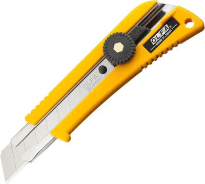 Obrázek produktu pro Nůž Olfa L-heavy s jednou odlamovací čepelí - jednoduchý nůž, žlutočerný, 805100102