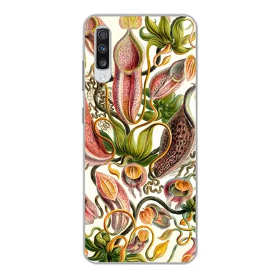 Produktbild von MuchoWow® Handyhülle Schutzhülle Hülle für Samsung Galaxy A70 Nepenthaceae - Künstliche Blumen Silikon Softcase Handy Hülle - Schutzhaube